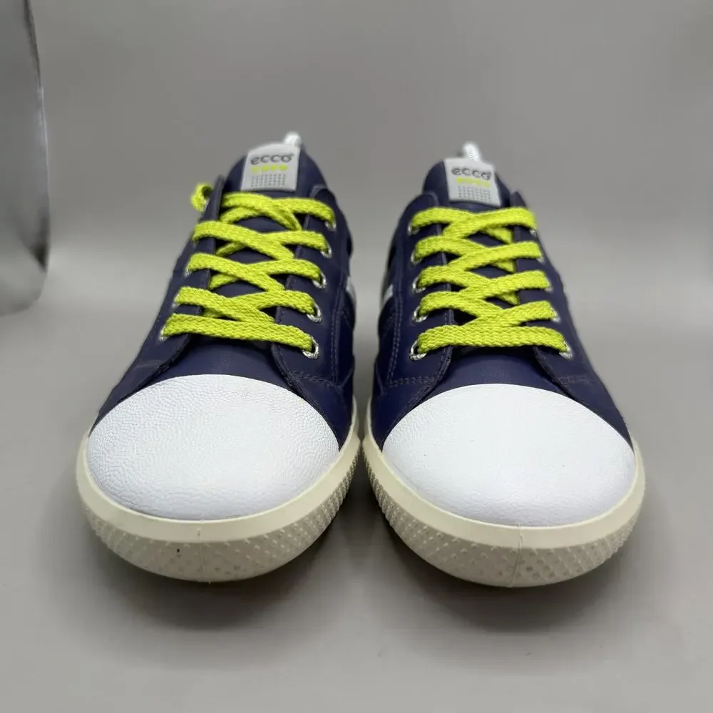 ECCO Spikeless Golf Leather Sneakers Shoes Womens Size US 9-9.5 / EU 40 Blue